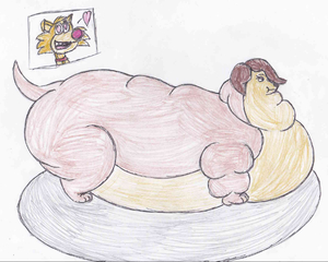 Obese Sasha by JamesTheCheetah