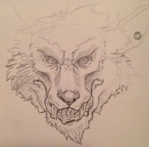 Big bad wolf WIP by DrakonVectarusArts