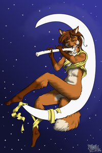 Music on the moon by MrHart