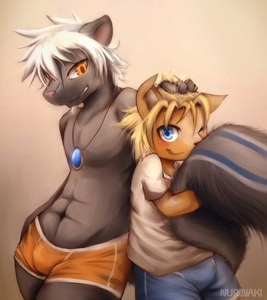 [Commission] Hug by Nurinaki