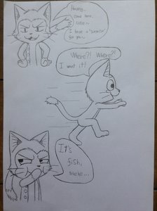 Lector x Happy unfinished Comic page 1 by TairenuKitty