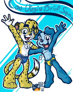 Lookout! The Con-Virgin Brief Squad! by Salmy