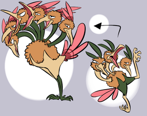 .:: Mega Dodrio ::. by TheBealeCiphers