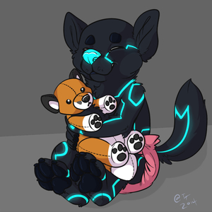 my sona as a cub by Rune169