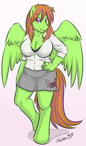 Anthro Quick Wing, [CatN'Fish] by ChakatKeklilyLongfall