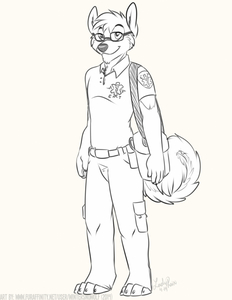 EMT Husky Fray by WinterSnoWolf