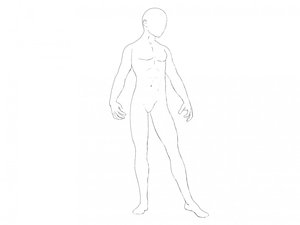 Lineart male free to use by KitsuneZetsumei