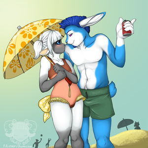 Beach Action by Kinshuka