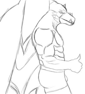 Sabel Side View (Outline) by iliveinabottle
