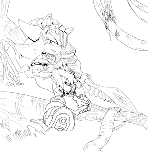 work in progress- sexy shadow sir lancelot by SaphiredabriaSTH