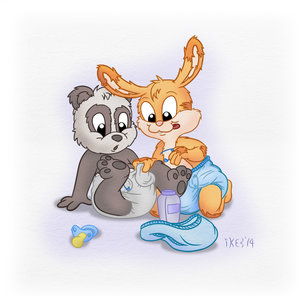 Cloth Diaper Change by IkeBunny