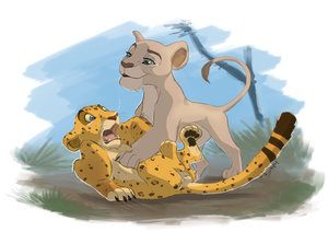 Meo versus Nala - Strike One! by Meowz