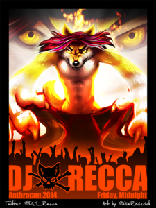 DJ Recca @ Anthrocon 2014 Midnight friday! + AC meme by Recca