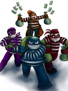 Teenage Mutant Ninja Mimes by frillyreptile