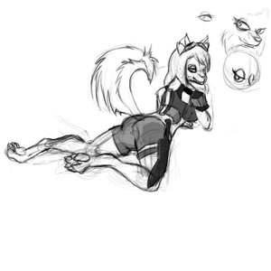 Husky clothed (WIP) by darkferret