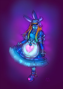 Blue Bunny by engineskye