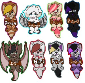 Scruff Badges by PuddlezRayne