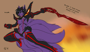 Silver, r63, as Ryuko Matoi by fluffKevlar