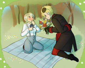 Søren and Natyusha (Saucy) by Karmandel