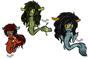 3 Characters - Pixel Chibis by RoxyTH