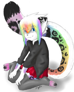 Rainbow Snowmew~ <3 by EmoSkiz