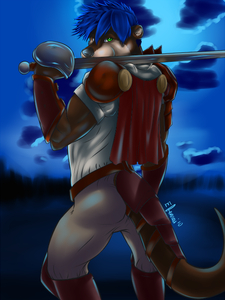 Moonlight Otter by Efenrai