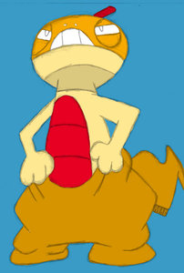 Scraggy colored for Fireline Coyote by Otakutsukonko