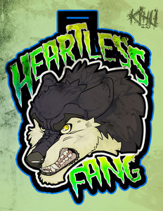 Conbadge - Heartlessfang by Kihu