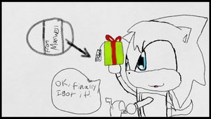 A early present ((not colored)) by TheHedgieChao