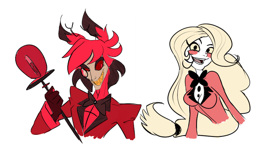 Alastor x Charlie Hazbin Hotel by CobaltPie