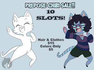 Happy Chibi Prepose Sale. by Beebz