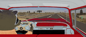 Radio Playing in Skip Raccoon's Dad's Car by moyomongoose