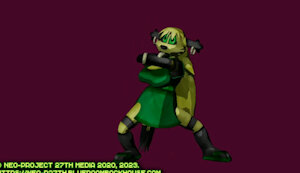 3D Animation: Mika May Tai Chi Striking by DeltaKay