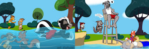 A Detailed Day At The Swimming Hole by Gothxicroak