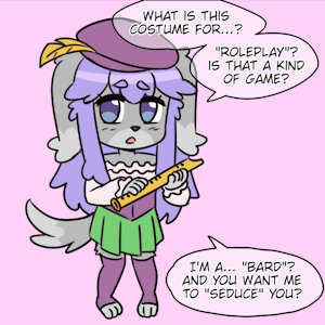 praline is a ...bard? by Pralinepup