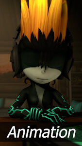 Midna listening (animation) (sound) by Margevonn