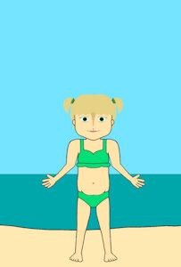 Eleanor dancing at the beach by TheFurryTree