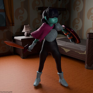 Kris Swordplay - HeartlessAngel3D by HeartlessAngel