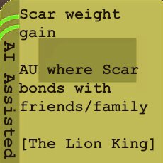 The Weight of a Crown: A Different Path for Scar by DestabilizedShaddog