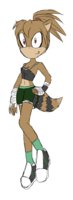 Echo the Raccoon by XxCrossedCutiexX - girl, woman, female, raccoon, basketball, sonic, oc, lady, sonic the hedgehog, fc, mobian, original character, fan character, mobians, sonic x, sonic oc, female solo, skinny legs