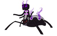 Esteron by StationarySpoon - male, reference sheet, character sheet, spider, character, ref, reference, centaur, referencesheet, minecraft, drider, enderman, endermen, enderspider, ender-spider