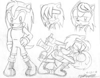 Gender Bender: Adam Roe by BlackSista69 - male, hedgehog, amy rose, mobian, gender bender