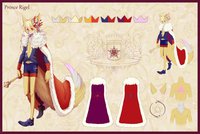 Prince Rigel (My Beloved OC) by maj - fox, boy, male, reference sheet, fennec, royal, tattoo, shoes, tattoos, canid, cape, fennec fox, ref sheet, royalty, belt, prince, crown, referencesheet, bishounen, fennecfox, mantle