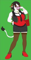 Bianca: Work Ouftit by AngelPureLust - female, cow, solo