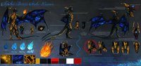 Ja'Kar Psudavis Hashei Leasoncre Anthro/Biped Ref sheet v2.0 by leasoncre - dragon, male, paw, feet, foot, tail, paws, gold, anthro, space, chibi, fire, pattern, neck, legs, wings, character, sheet, horns, head, ref, mouth, pads, reference, maw, arm, vines, hand, lightning, torso, hands, opal, energy, fireball, jaw, biped, rustic, jakar, psudavis, hashei, leasoncre, isvoc, leilryu