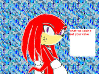 he eat my cake by xara12359 - knucklestheechidna