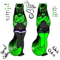 Rave Ref by WolfRoseArtShop - kitty, ref, female/solo
