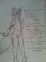 Actual Hvitt Reference by AetherOuranos - female, male, reference sheet, arctic fox, reference, genderfluid, cub clean