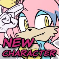 Charli the Fox by colormute - fox, female, cleavage, cape fox, mobian, large breasts, sonic fan character, dyed hair, female/solo, side ponytail, charli the fox