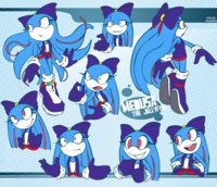 Medusa Doodles by muzoka - female, original, anthro, character, sonic, oc, aquatic, fancharacter, mobian, jellyfish, mobius, skinny legs